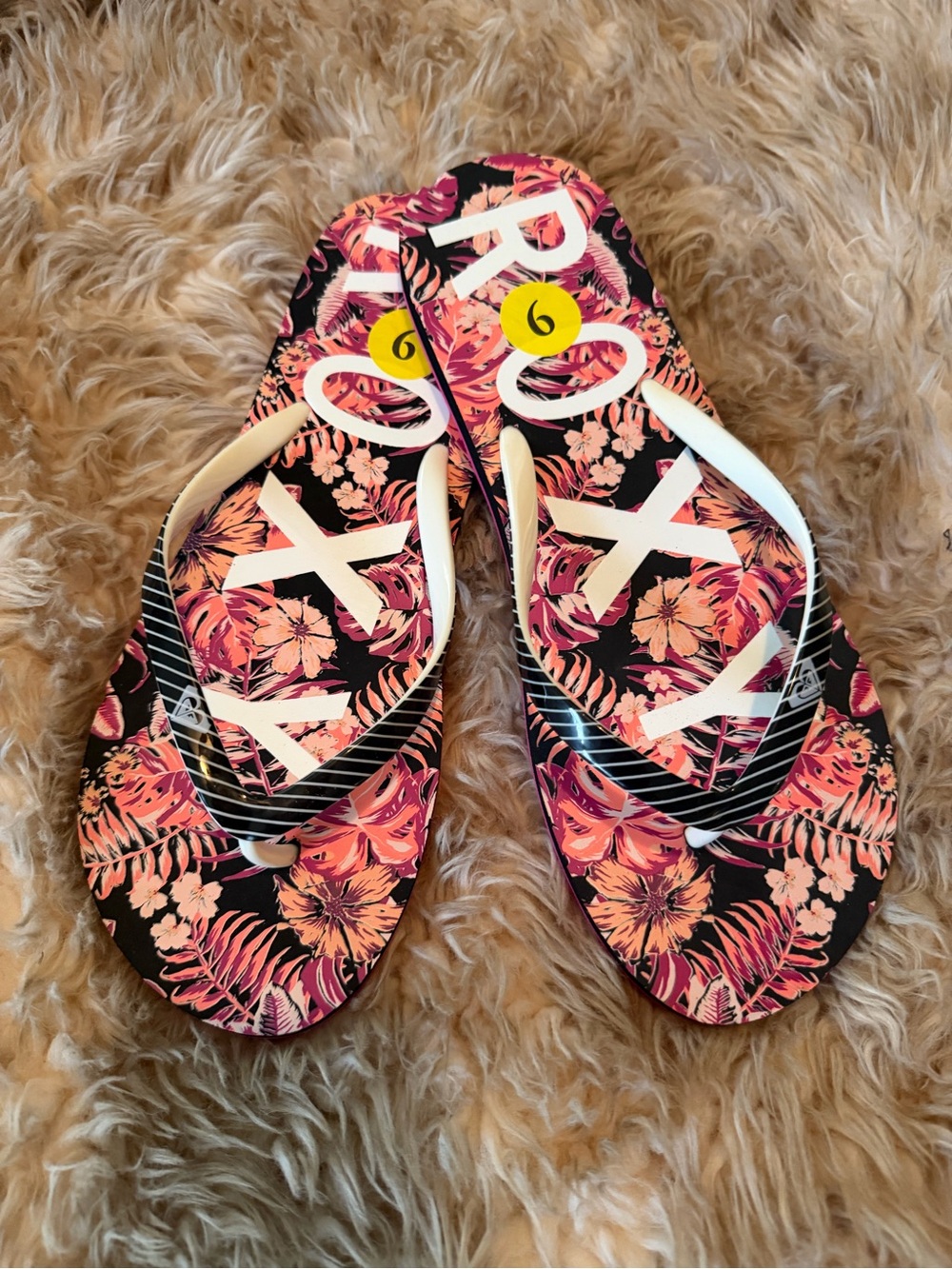 Roxy Floral Flip Flops
